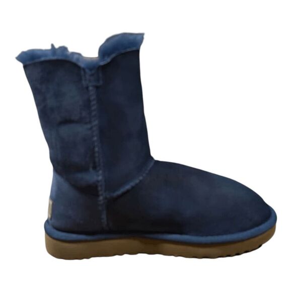 UGG Bailey Button 'Puff Dark Denim' Winter Boot Size 6 - Picture 6 of 9